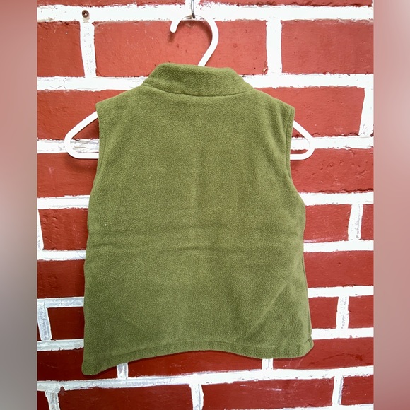 Bunkins | reversible vest orange and olive green fleece | size 2 - Picture 5 of 6